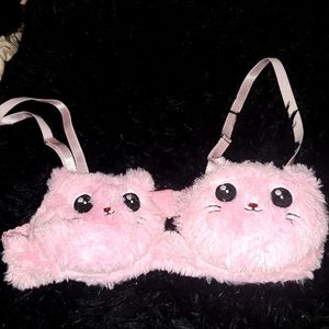 Pink Kitty Bra